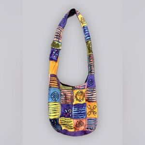 Y2K Festival Boho Patchwork Hippie Crossbody